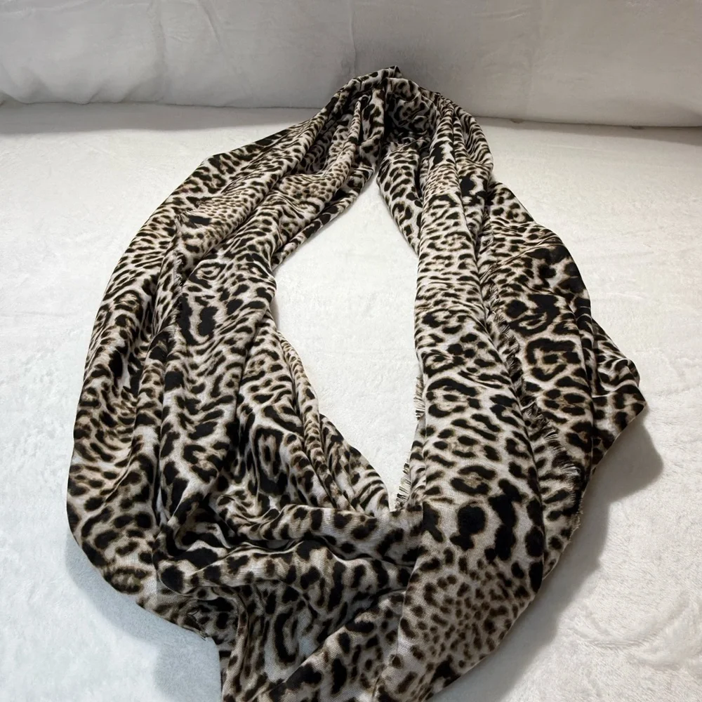 Maurices Leopard Print Infinity Scarf